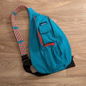 Kavu Blue and Red Hiking Sling Bag Backpack